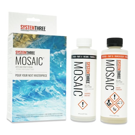 System Three Resins Mosaic Arts & Crafts Epoxy, Pint Kit 0520K14
